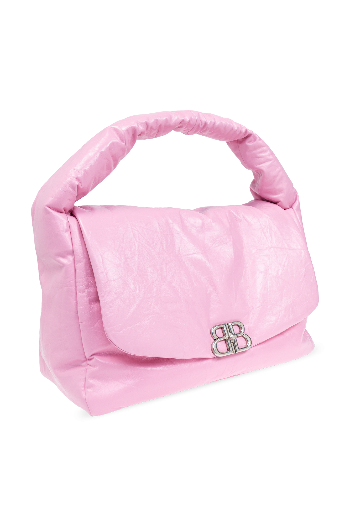 Pink 'Monaco Large Sling' Shoulder Bag Balenciaga